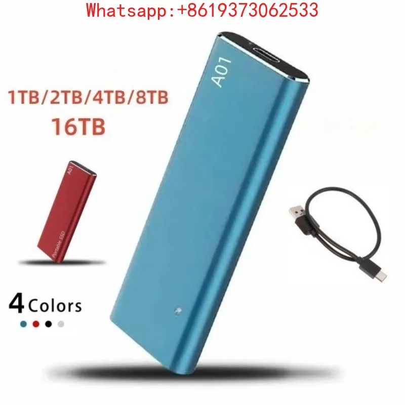 

Портативный внешний мобильный твердотельный накопитель для расширения памяти 500 ГБ-30 ТБ с интерфейсом Type-C