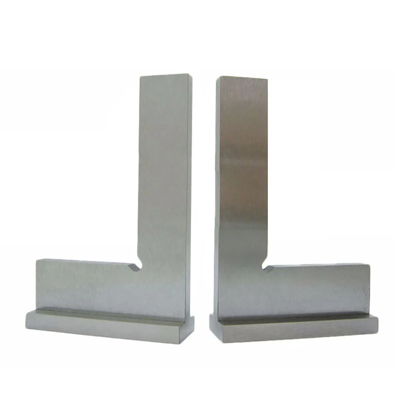 DIN875/2 Precision Machinist Square Ruler Carbon Steel Angle Ruler Engineer Square 90 Degree Right Angle Ruler