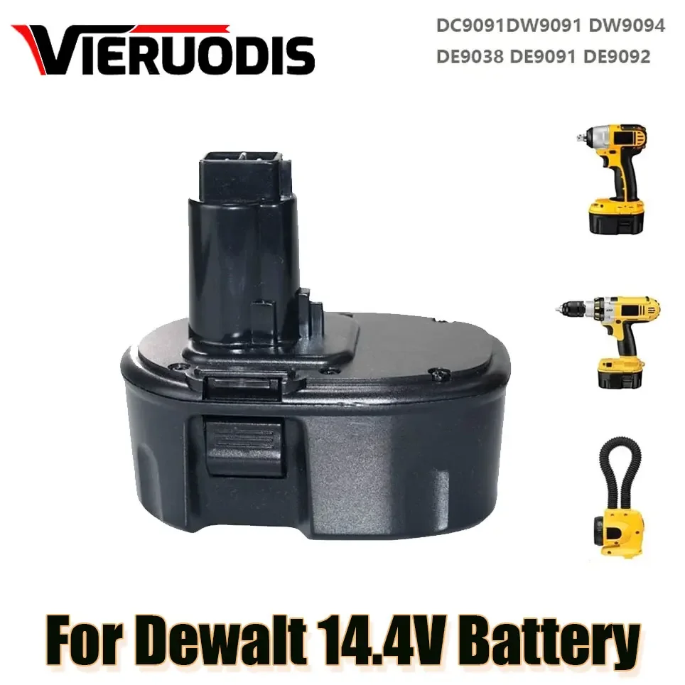 For Dewalt 14.4V Battery Ni-MH 6800mAh for Replacement DC9091 DW9091 DW9094 DE9031 DE9038 DE9091 DE9092 Cordless Power Tools