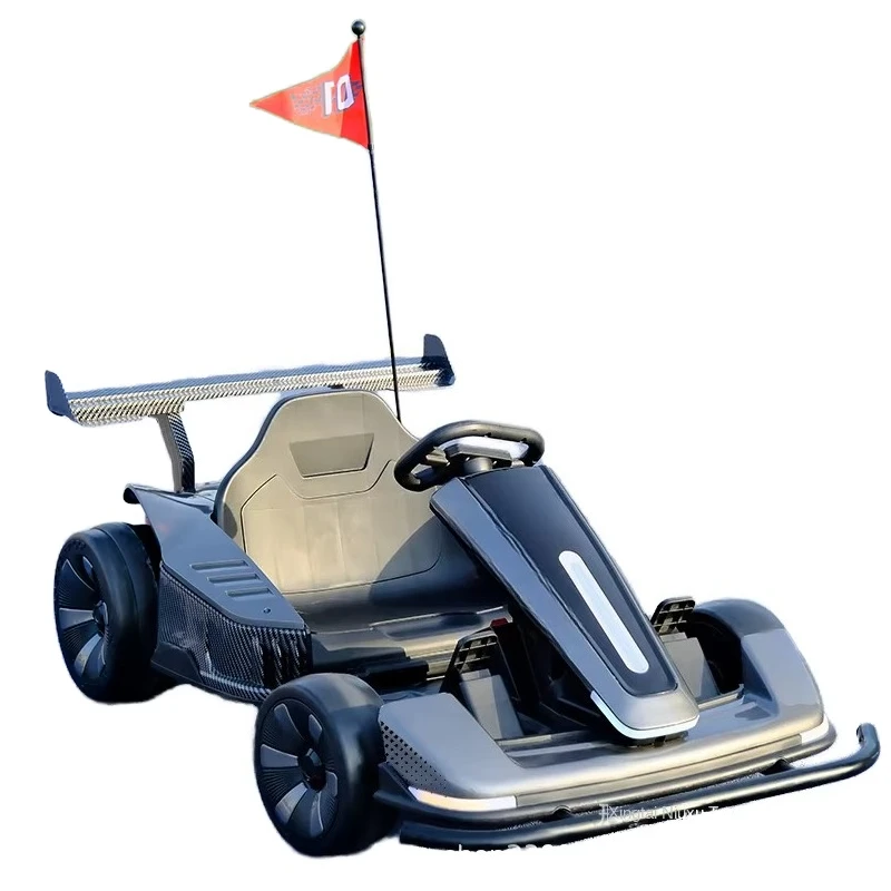 

Электрический игрушечный автомобиль с двойным приводом и дистанционным управлением, новый дрейфующий детский электрический картинг для 5-7 лет для взрослых, пластик для взрослых