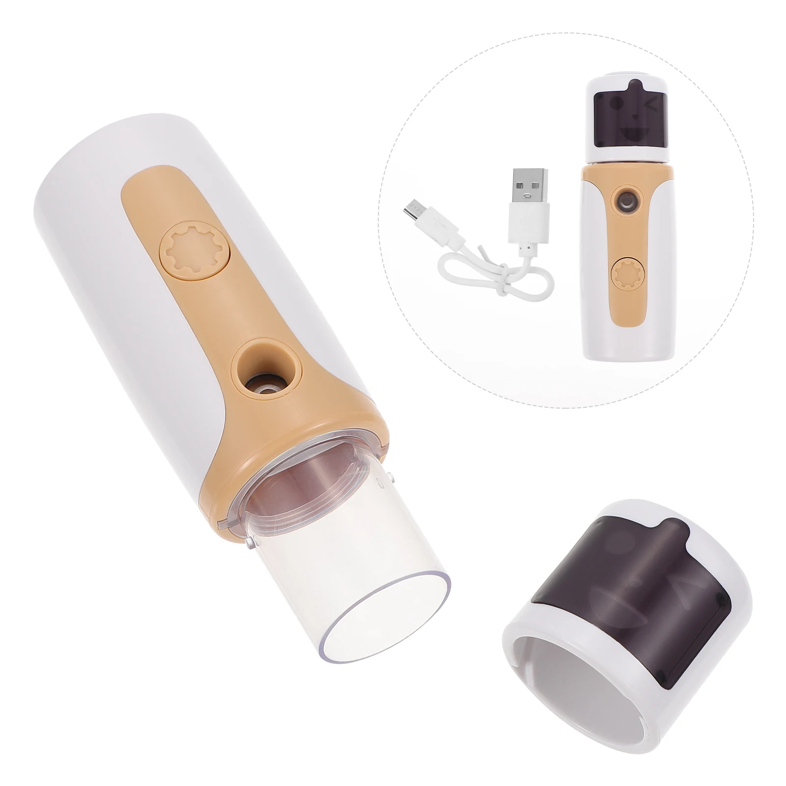 

H held Facial Mister Mini Steamer ABS Material Electric Sprayer Hydrating Instrument Compact Lightweight Beauty Care