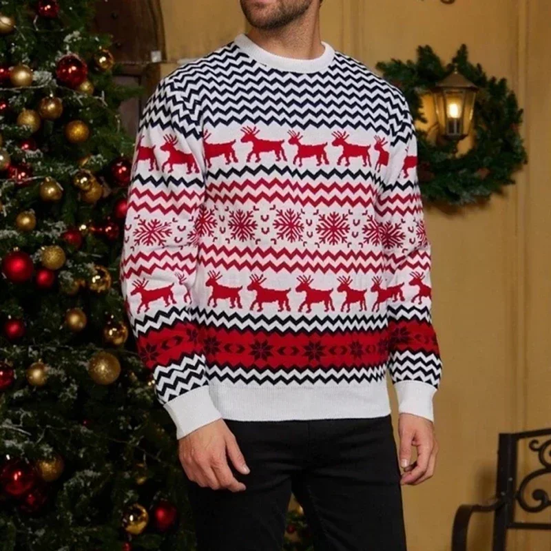 Pull de Noël assorti en tricot jacquard — femme, homme et enfant 6 Pull de Noël assorti en tricot jacquard — femme, homme et enfant 6