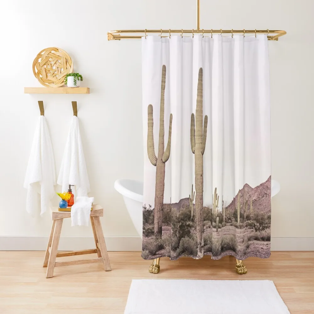 

Two Cactus In The Desert Shower Curtain Set For Bathroom Bathroom Shower Shower Set Curtain