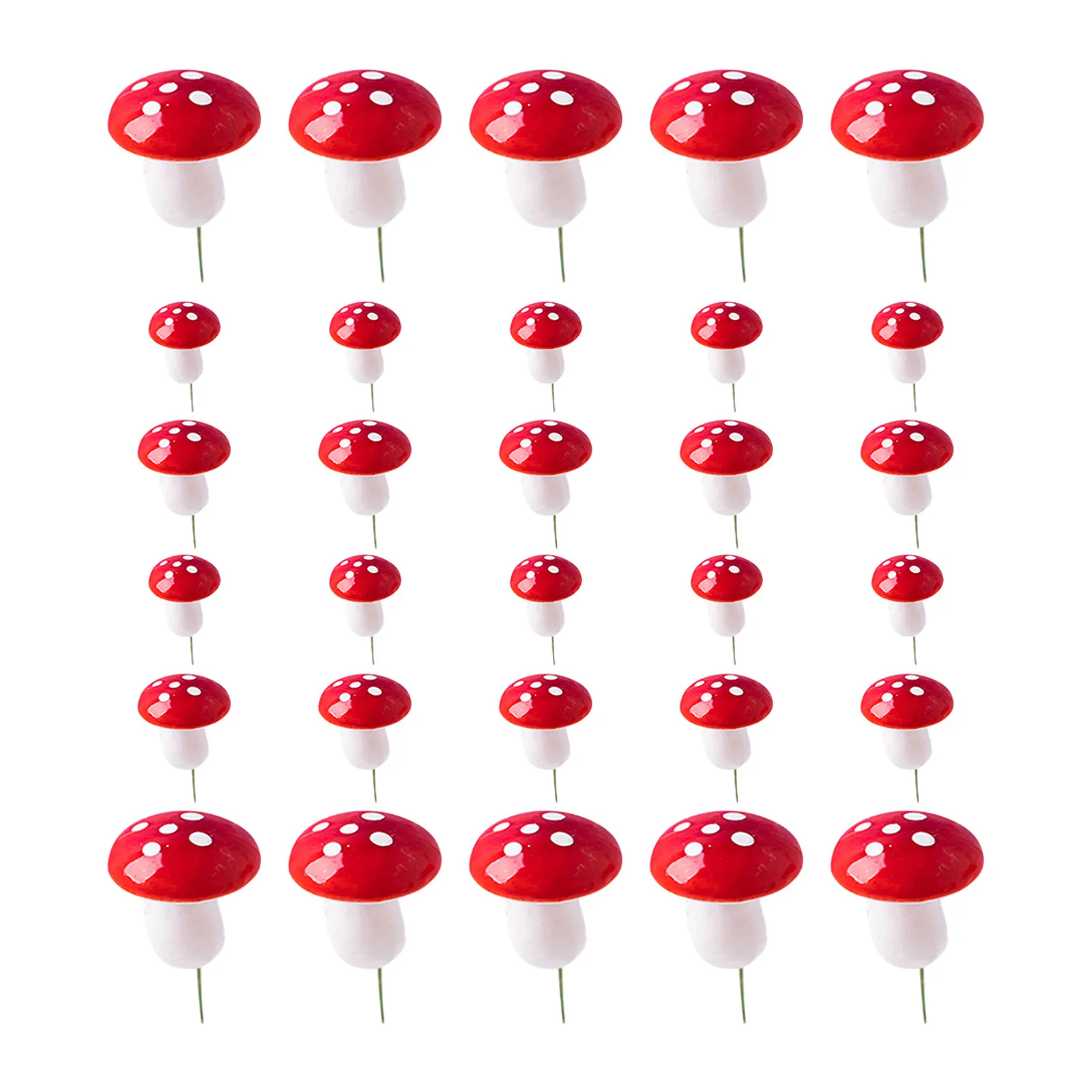 

30Pcs Mushroom Cake Picks Foam Material Creative DIY Cake Decor Dessert Insert Toppers Cupcake Picks Decoration