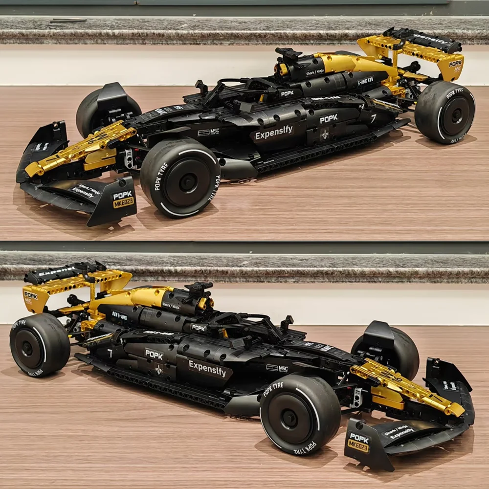 MK6023 NOVO Conjunto de Blocos de Montar MOC DIY Modelo de Carro BRAD PITT Nº 7, 1969 Peças, Escala 1:8, Desempenho Clássico Técnico, Brinquedo para M