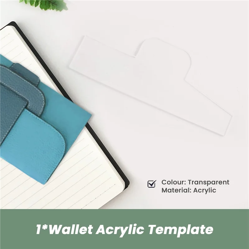 A97G Кошелек Акриловый шаблон Кошелек Кожаный узор Акриловый кожаный узор Кожаные шаблоны для сумок