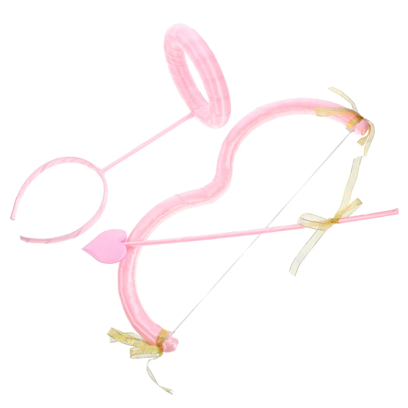 Angel Halo Headband Cupid Bow Arrow Set Cute Cosplay Costume Valentines Day Party Photo Props