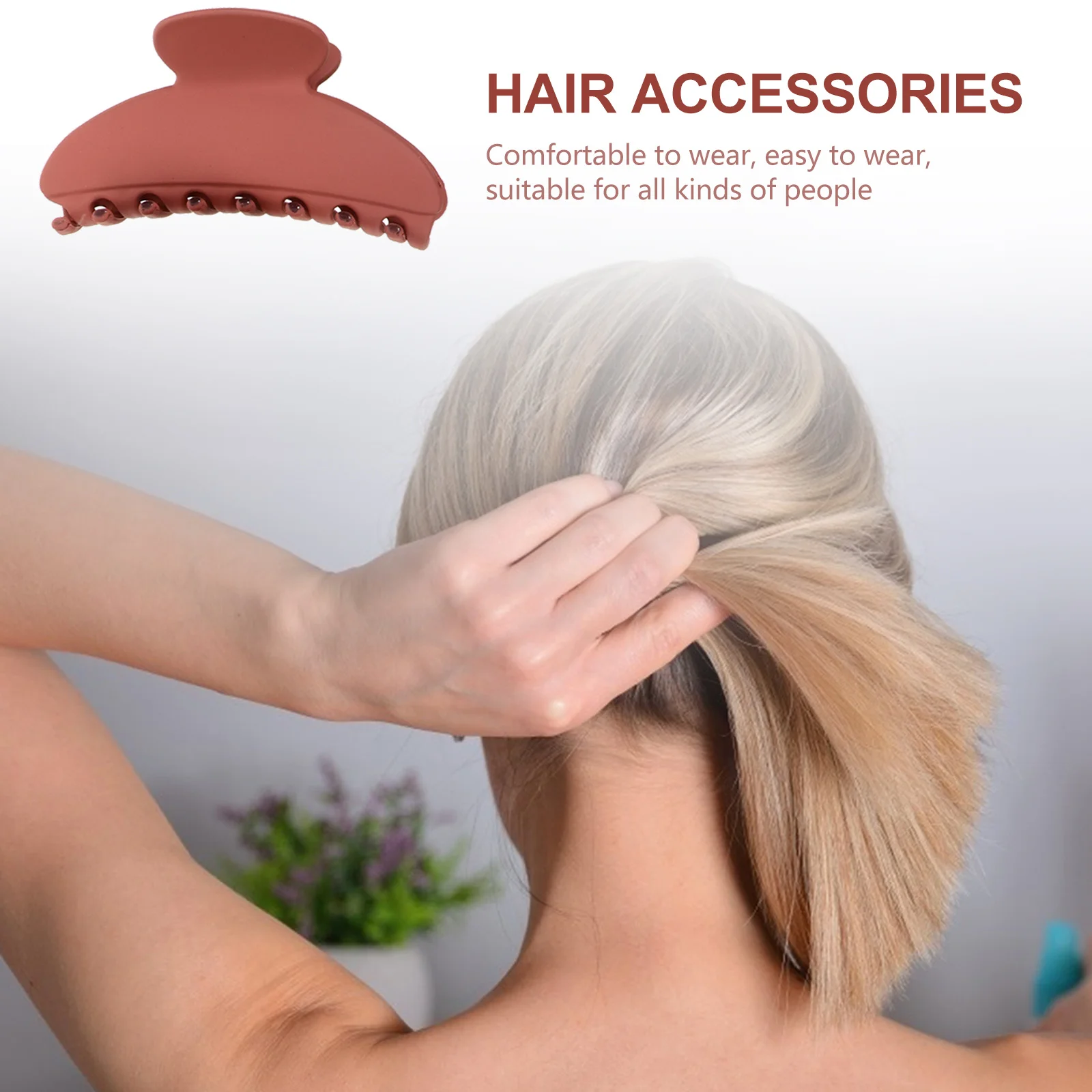 

4Pcs Candy Color Acrylic Hair Claw Clips Large Jaw Barrette Clamps for Women Girls Daily Hairstyles Office Fashion Hair Clips