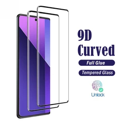 9D Curved Tempered Glass For Redmi Note 13 14 Pro Plus Screen Protectors For Xiaomi Civi 2 3 4 Pro Mi 14 Civi Edge Glue Glass