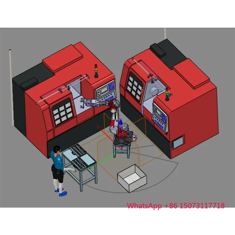 930 مللي متر تمتد ذراع آلي مع 5kgs حمولة متعددة الوظائف السيارات لحام تلميع رؤية فرز نظام علبة التروس PLC مكونات الأساسية #6