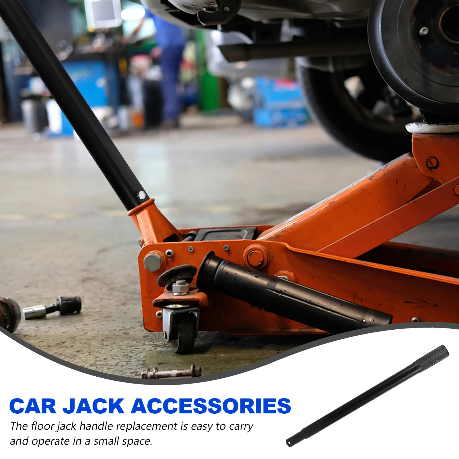

Hydraulic Handle 3 Ton Floor Jack Replacement Car Jack Part Horizontal Accessories Steel Rod Easy Operate Safe Use