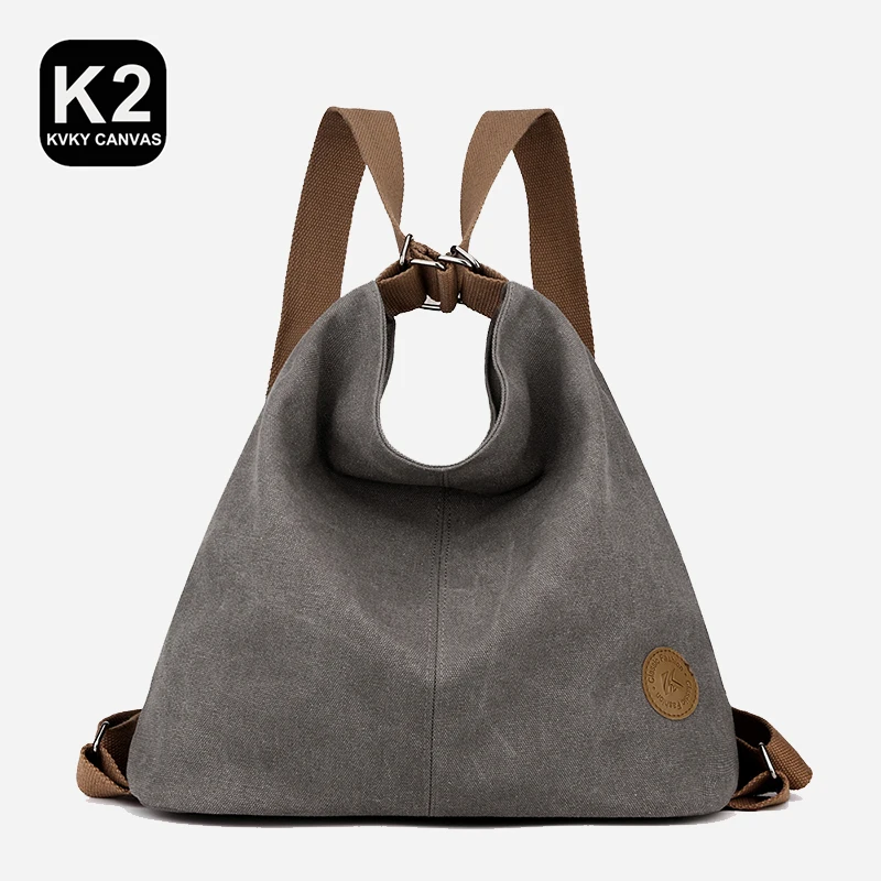 KVKY-Petit Sac à Dos Décontracté en Toile pour Femme, Style Simple Multifonction, 600 Sacs à Dos, Nouvelle Collection 2023