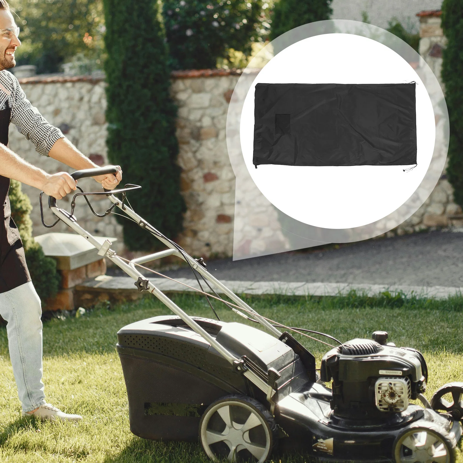 Lawn Tractor Leaf Bag Heavy Duty Large Capacity Oxford Cloth Pouch Riding Lawn Mower Grass Collection Garden Tractor Leaf Bag