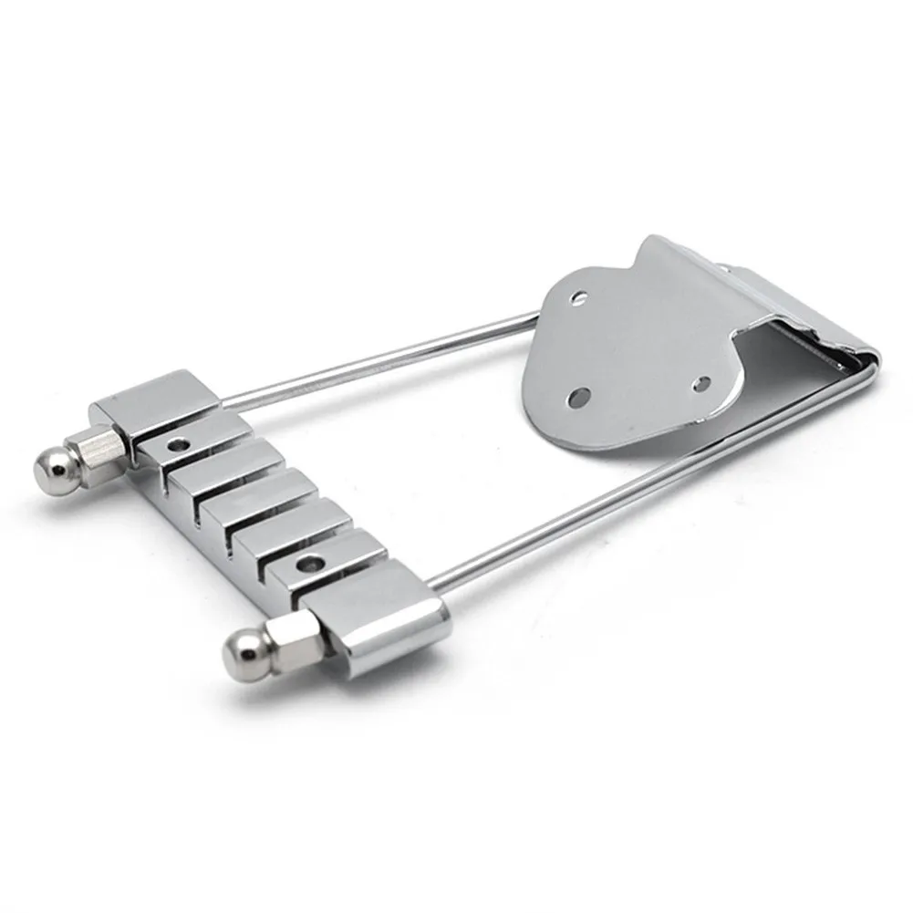 Screw Guitar Tailpiece Entertainment Precision Secure Silver Smooth Trapeze Versatile 6 String Aesthetics Durability