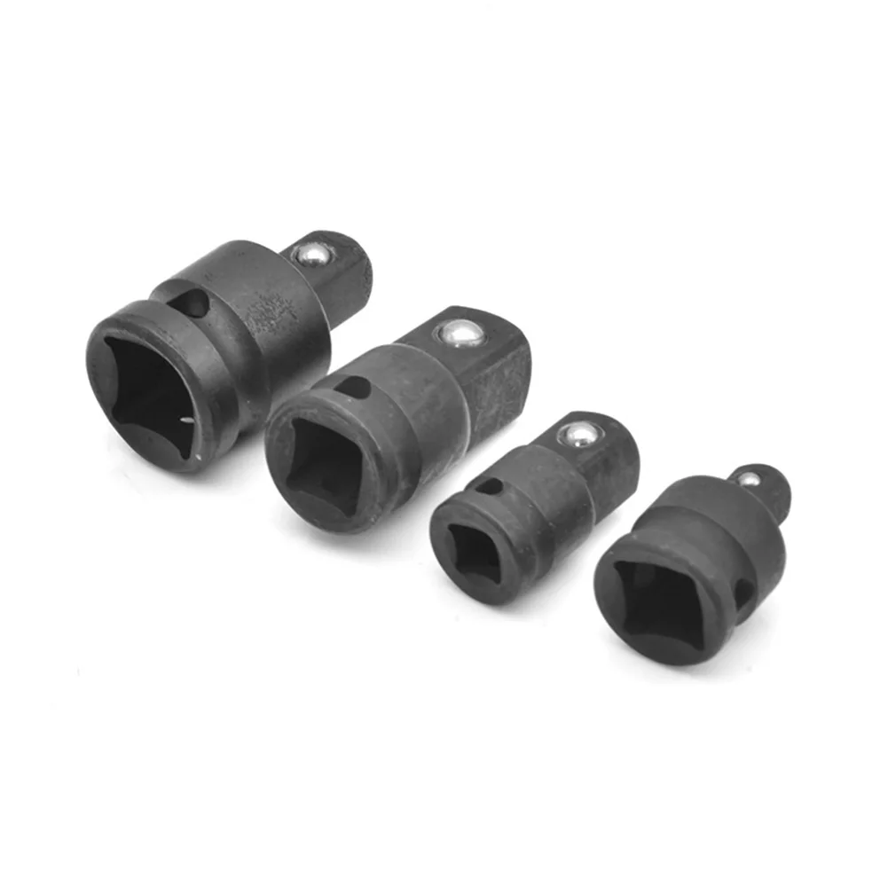 12pcs Socket Adapter And Reducer Set And Extension Set Socket Drill Adapter Nut Driver 1/4'' 3/8'' 1/2'' Black