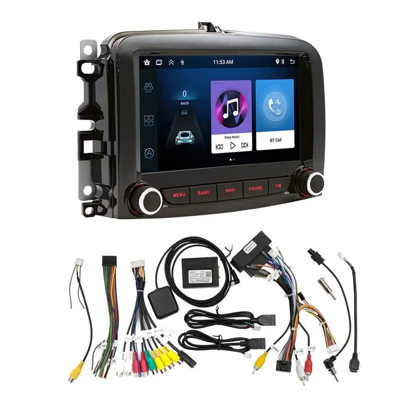 

AEA6-Car 2+64G MP5 Player Bluetooth Portable Screen Navigation Display Wireless Carplay Android Auto For Fiat 500L 2013-2019