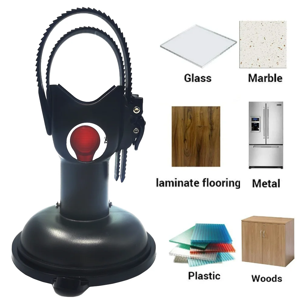 Suporte portátil para pistola de massagem, suporte para ventosa de auto massagem, mãos livres, local difícil de alcance para quase armas de massagem