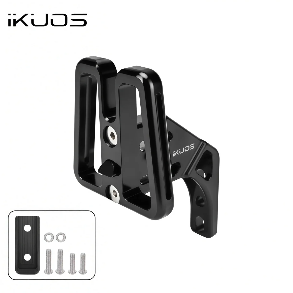 IKUOS PNS03 Erhöhter vorderer Gepäckträgeradapter für Dahon/Brompton/JAVA Neo Falträder – CNC-Aluminium mit integriertem Schnellverschluss – Detail 9