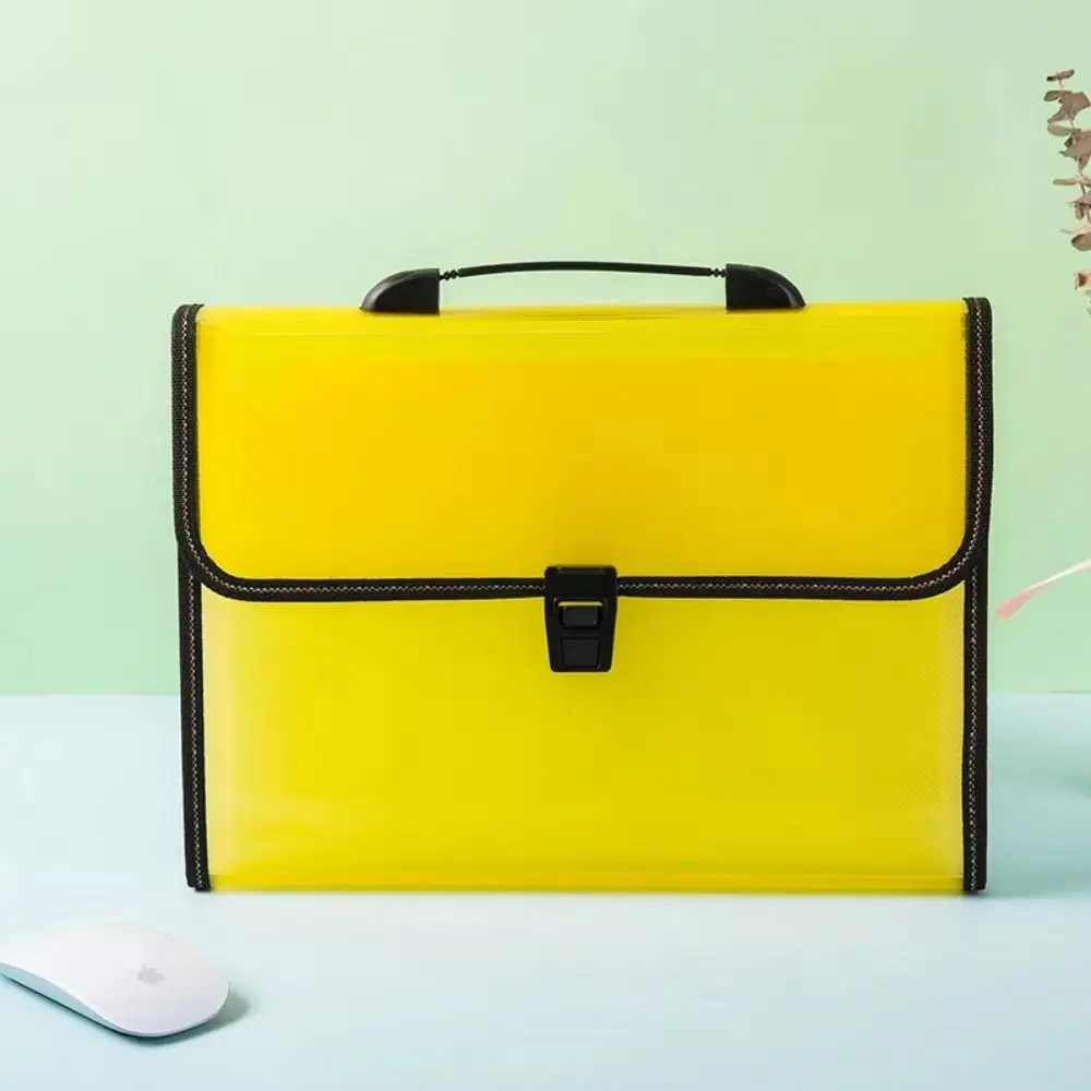 13 Pocket Test Paper Storage Bag Waterproof Large Capacity Handheld File Bag Portable with Index Stickers