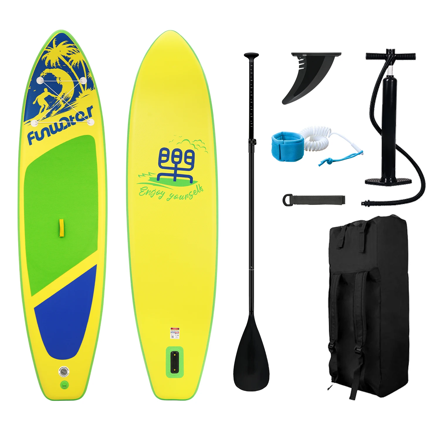 FunWater Sup Board Inflatable Surfboard Stand Up Paddle Board Complete Inflatable Sup Paddle Board Accessories