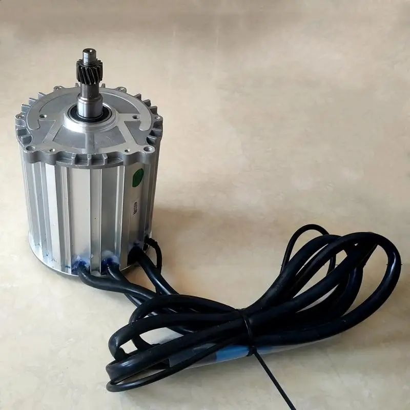 60V72V Electric Three/Four-Wheel Motor 2000W Permanent Magnet Synchronous Sine Wave High Speed Motor with Controller 4500RPM