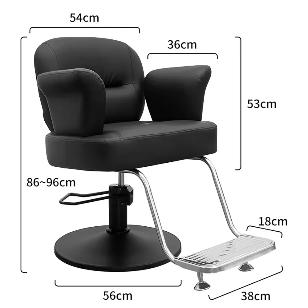 Modern Comfortable Barber Chair Aesthetic Elastic Delicate Simple Salon Chair Ergonomic Swivel Cadeira Barbeiro Salon Furniture