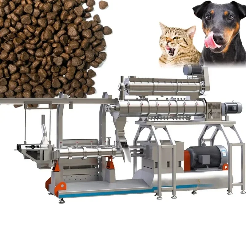 Fully Automatic Carbon Steel or Stainless Steel Pet Food Make Machine and Production Line Fast Production and Fast Delivery view 2