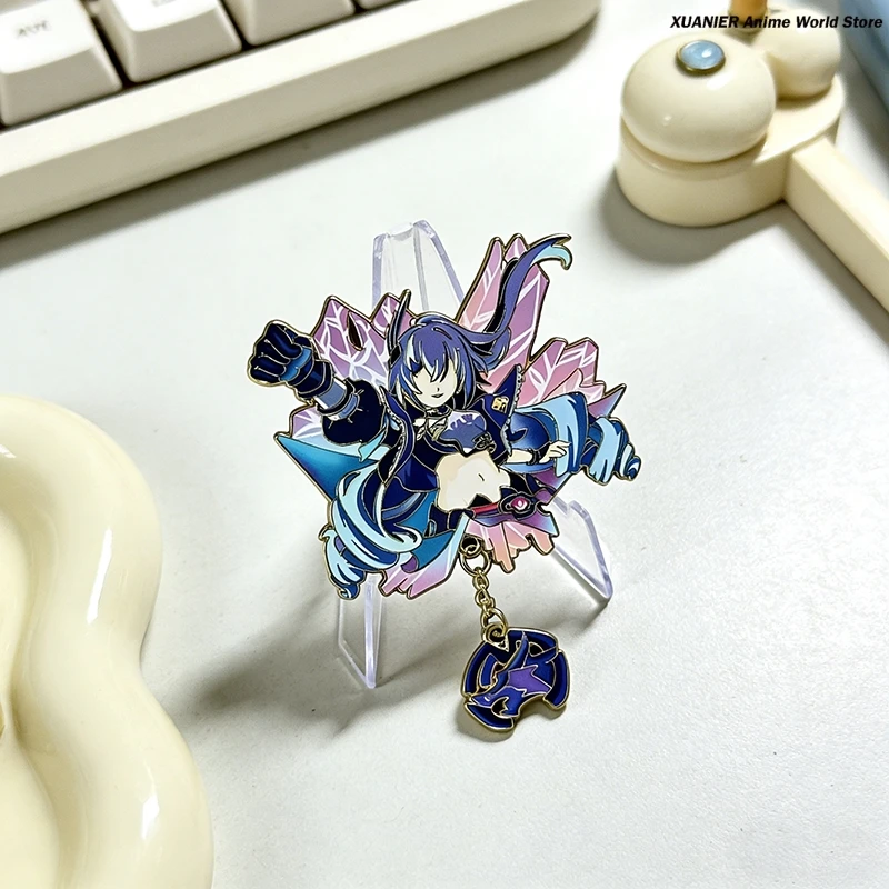 Game Silver Wolf Honkai：Star Rail Metal Game Badge Brooch Pin Collection Pendant Bedge Itabag Clothes Ornament Souvenir view 3