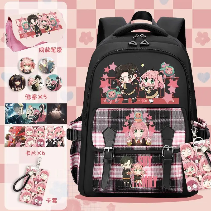Spy X Family Merchandise Aniya Cigua Student Female Large Backpack Elementary Middle High School Cartoon Anime