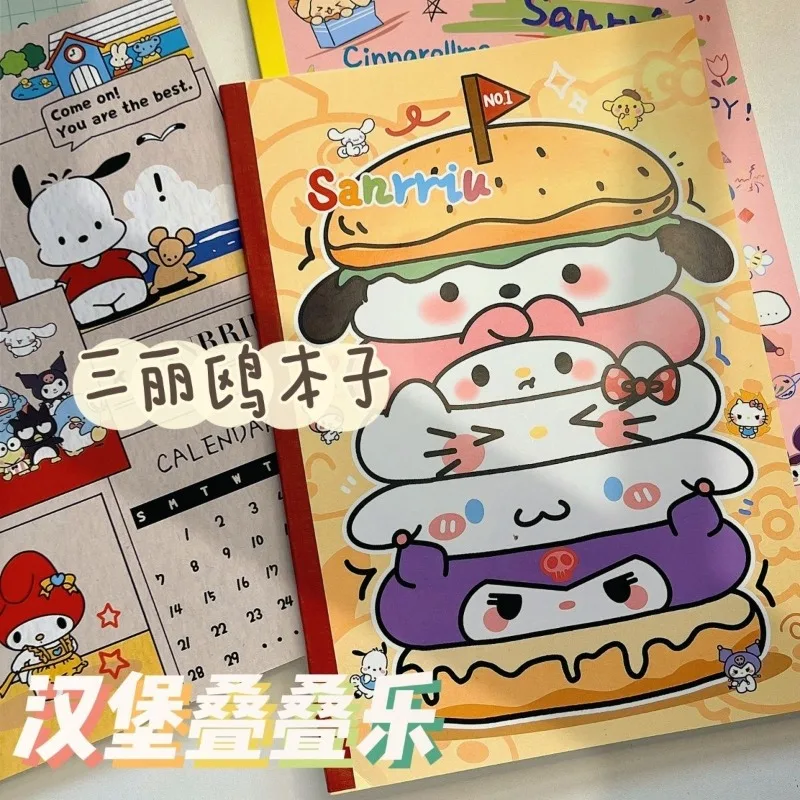 Creative new Hello Kitty B5 notebook Cinnamoroll Kuromi My melody Sanrio cute horizontal line high-looking student note diary