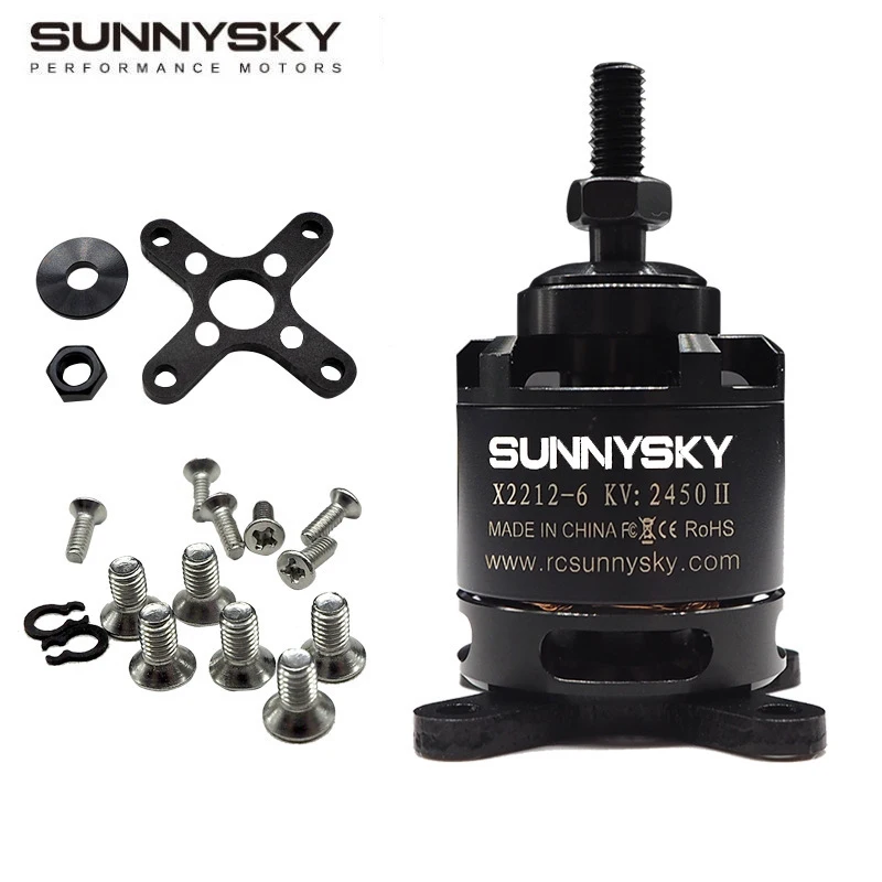 2/4Pcs Sunnysky X2212 980KV/1250KV/KV1400/2450KV 2-4S Brushless Motor (Short Shaft) For RC Quadcopter With Multiple Rotors