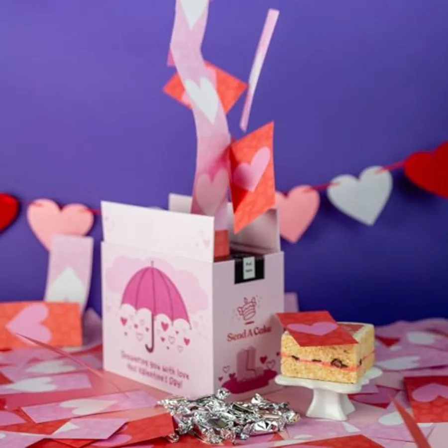 

Подарочный набор Umbrella Love Shower - Не требует сборки, с музыкой, сладкими карамелями и вкусными хрустящими шоколадными конфетами с малиной 3 дюйма