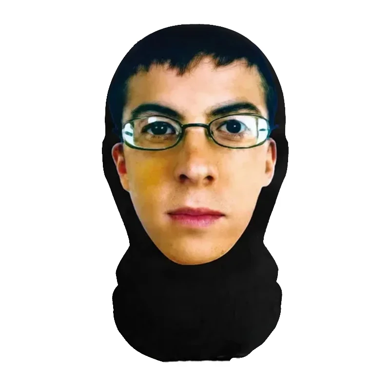 3D Lustige Sturmhaube für Halloween Cosplay Rollenspiel Sonnenschutz Fahrradmaske Scherzartikel Gesichtsmaske Kopfbedeckung Unisex
