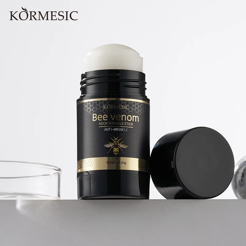 Natural Bee Venom Neck Cream Smoothing Stick Hydryting Firming Anti Wrinkle Ageing Lotion Anti Wrinkle Eliminate Neck Care
