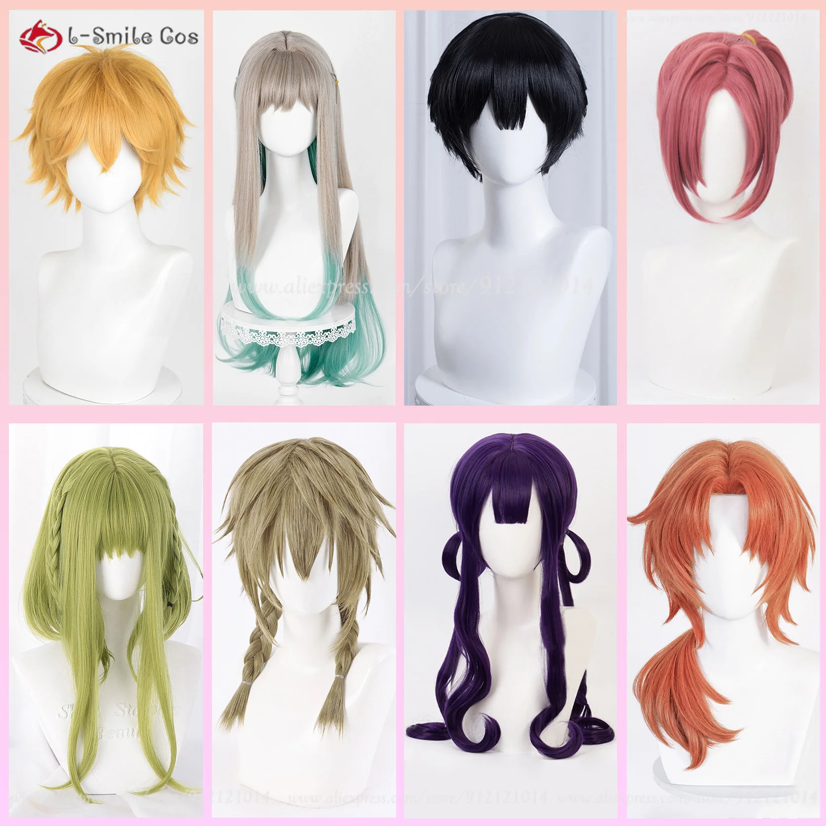 Anime Hanako Kun Yugi Amane Yugi Tsukasa Yashiro Nene Minamoto Kou Mitsuba Nanamine Sakura Aoi Akane Aoi Shijima Mei Cosplay Wig