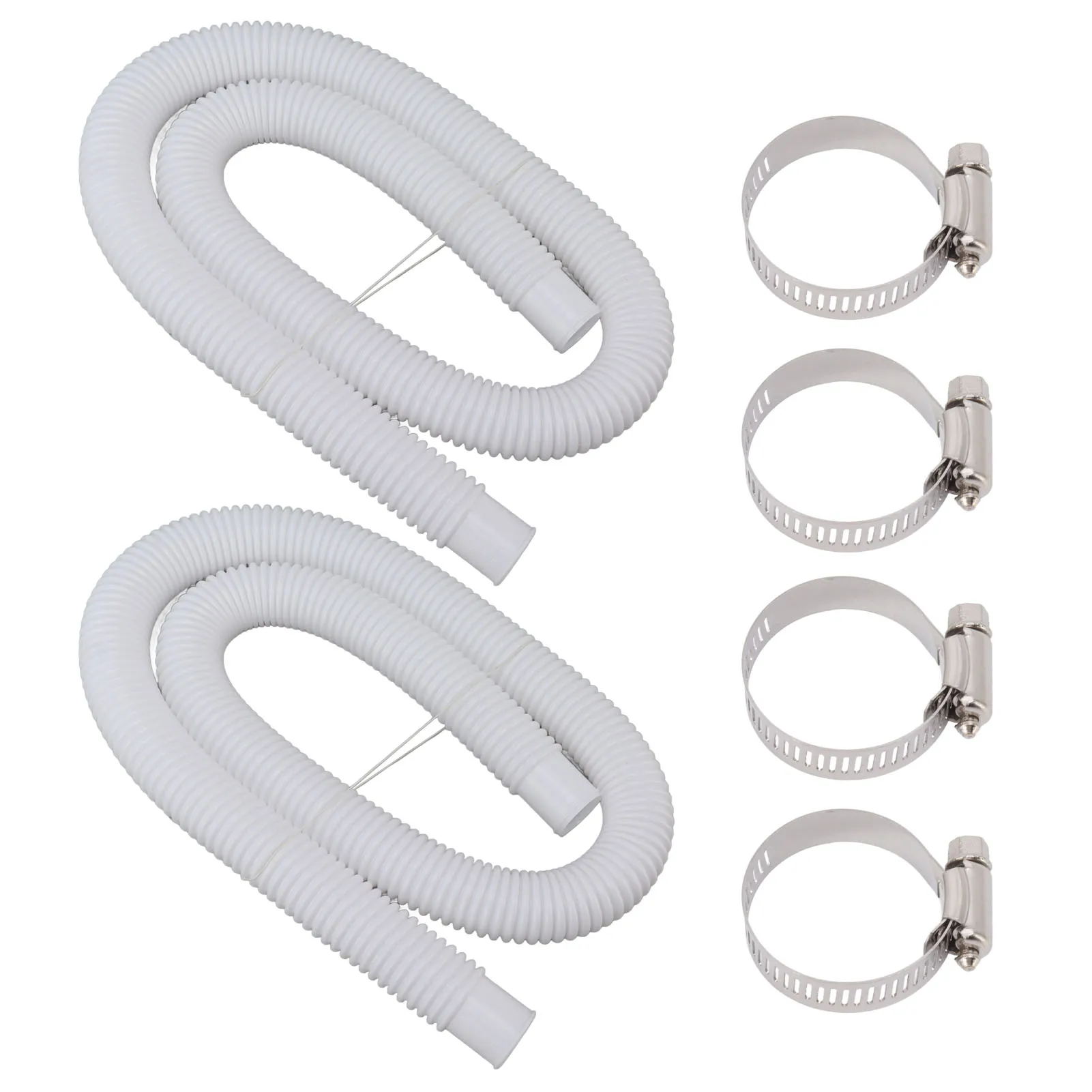 Swimming Pool Replacement Hoses with Clamps for 300 330 530 1000 Gallon Pool Pump