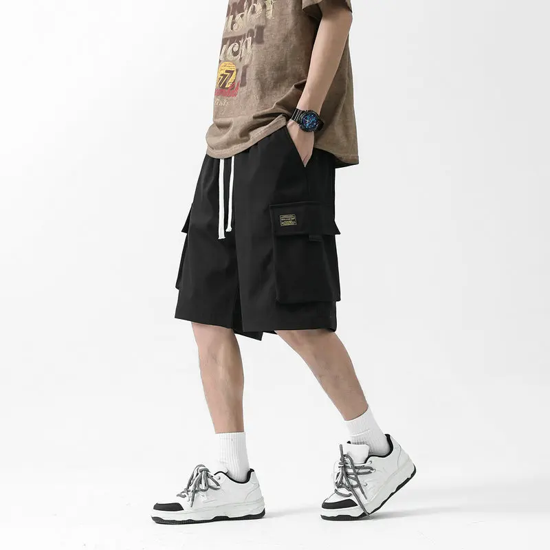 

Streetwear Cargo Shorts Men Fashion Side Pocket Casual Shorts Men Military Multi Pocket Loose Short Pants Male Sweatpants 5XL