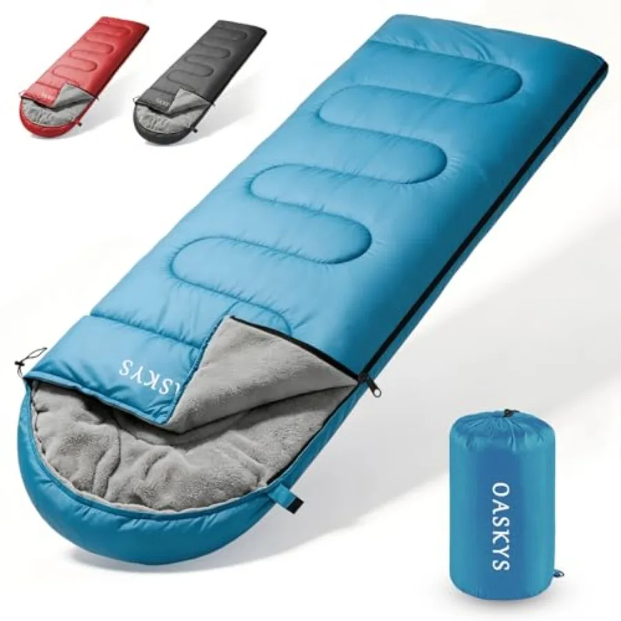 

Camping Sleeping Bag Warm and Cool Weather Summer Spring Fall Lightweight Waterproof for Adults Camping Gear Equipment, Traveli