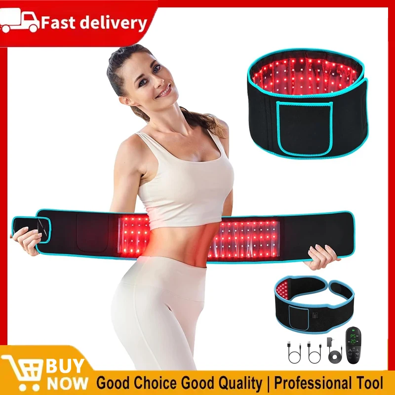 

2025Red ＆Infrared Light Therapy Belt 850nm 660nm LED Beauty Devices Fo Wrap Burn Fat Face Wrap Slimming Waist Heat Pad Full Body