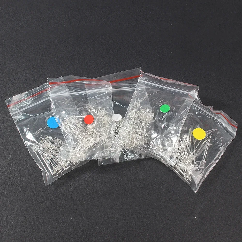 100PCS 2x3x4mm Transparent LED Diode Kit Super Bright Lights 2*3*4 Yellow Green Red White Blue Lighting Bulb Lamp Light