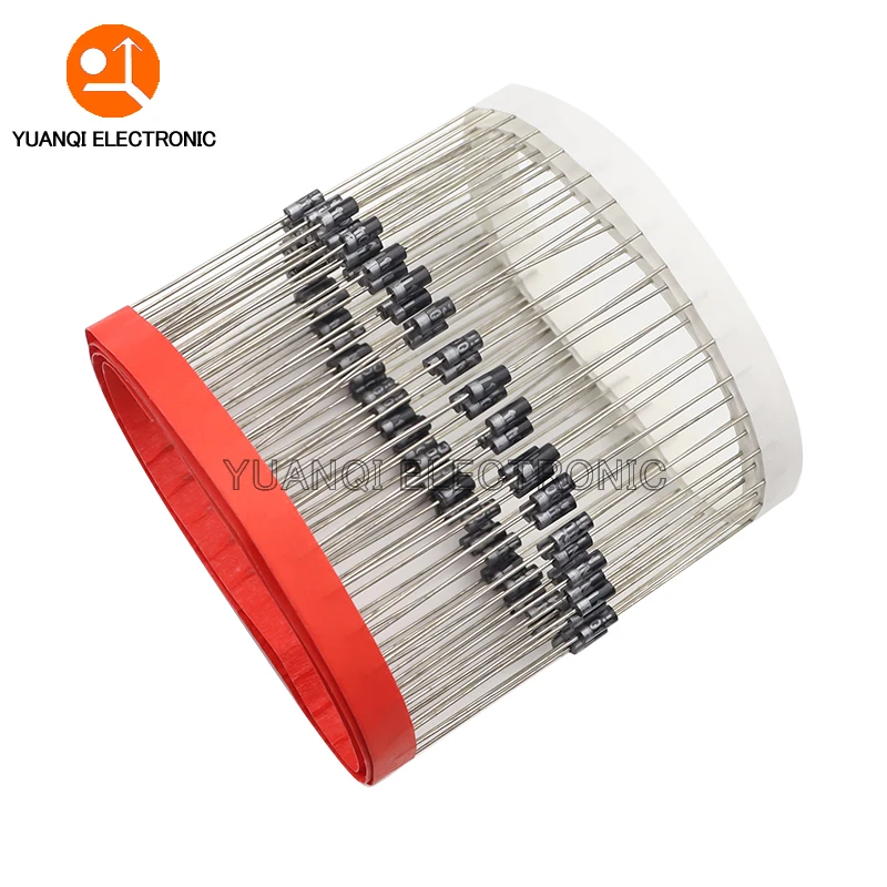 100pcs 1N4007 1N4006 1N4005 1N4004 1N4003 1N4002 1N4001 4007 IN4007 1A 1000V 400V 100V 50V DO-41 Rectifier Diode High Quality