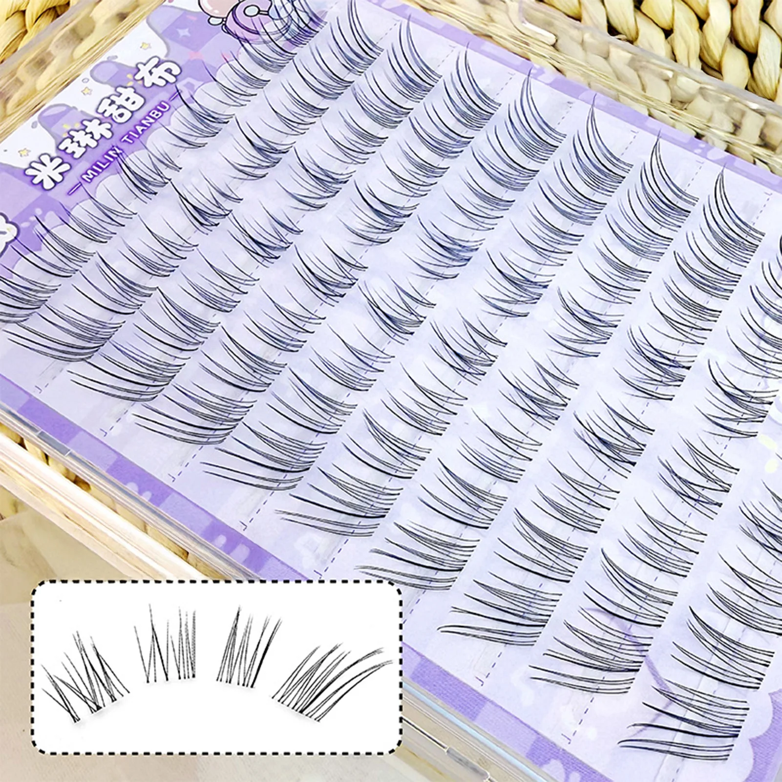 DIY Lash Clusters Individuele Manga Valse Wimpers Natuurlijke Look Valse Wimpers Verlenging Vrouwen Meisjes Dialy Makeup Tools