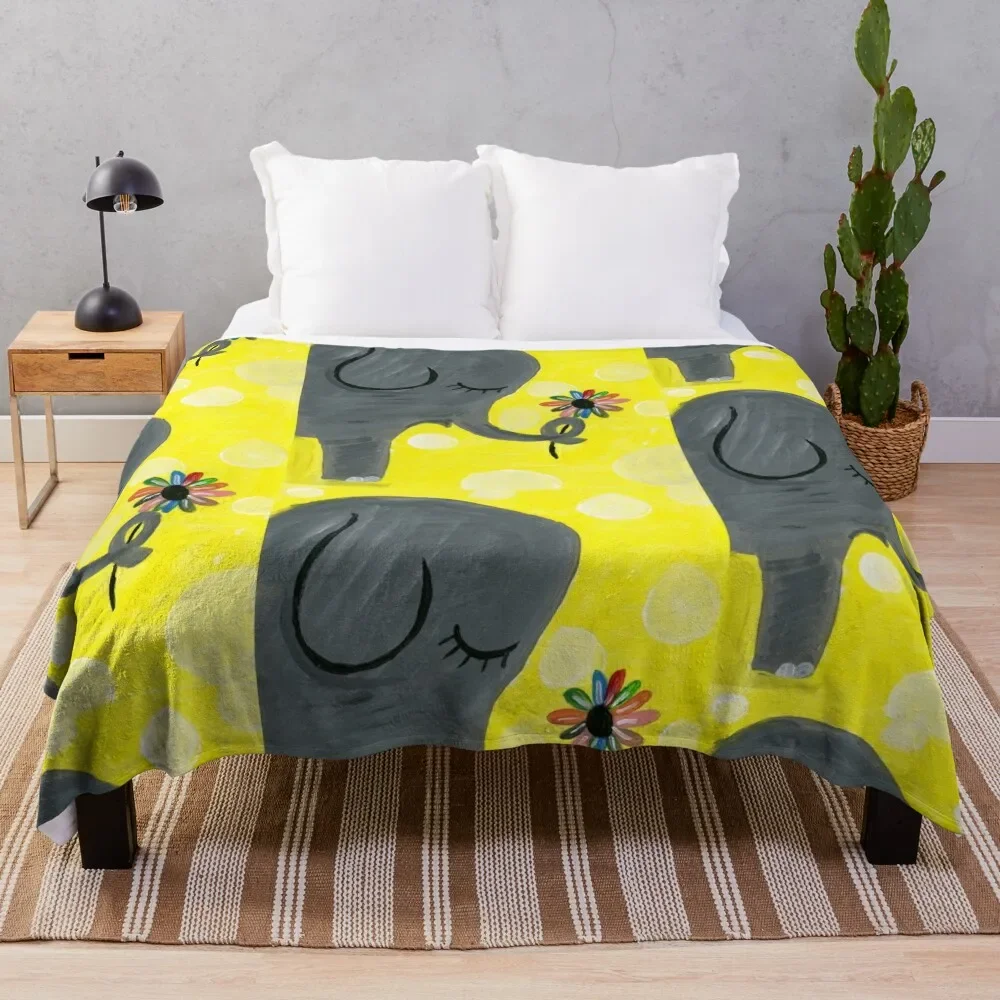 

Giving Elephant Throw Blanket Fashion Sofas Quilt Blankets