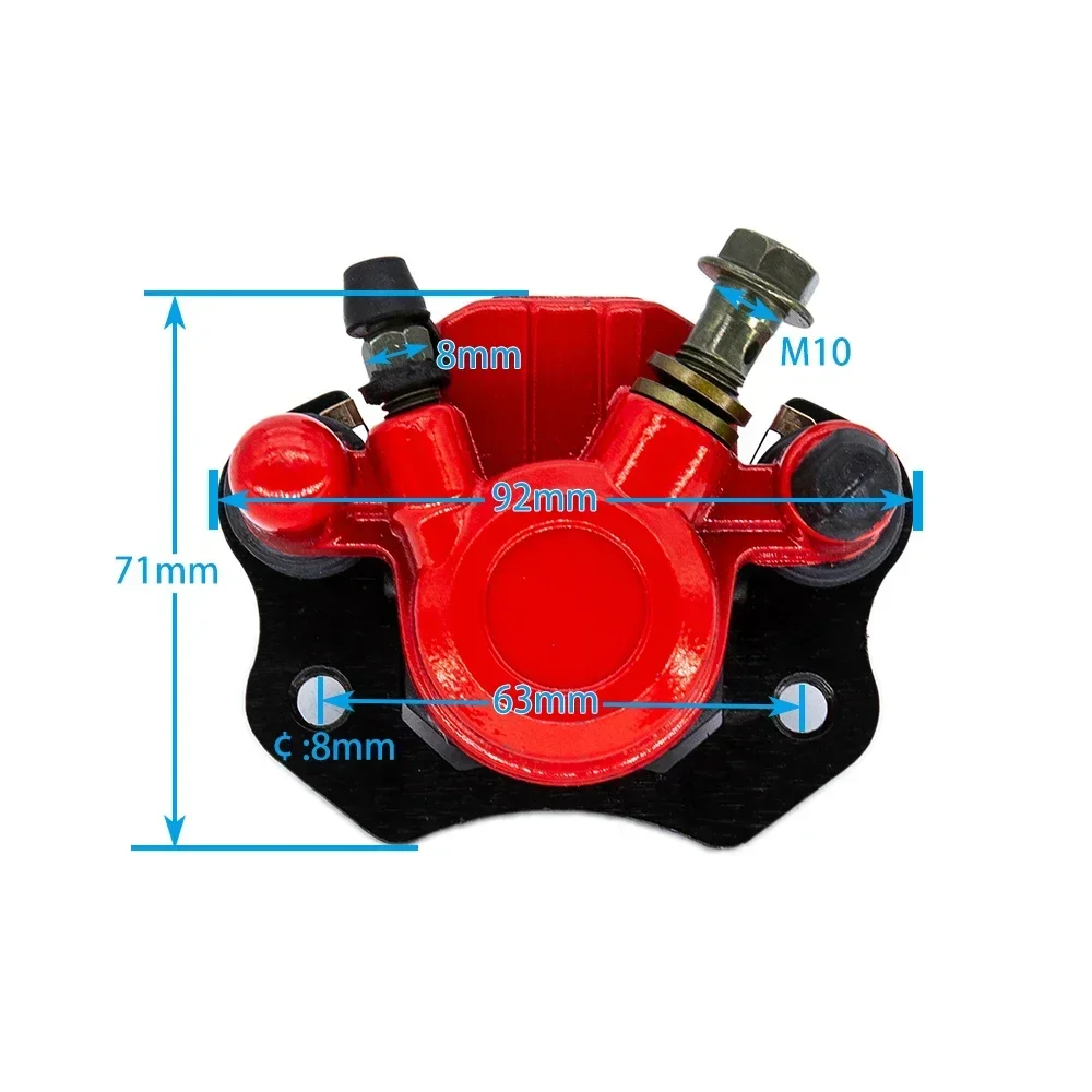 ATV Rear Disc Brakes Calipers Clamp Lower Pump for 50 70 90 110 125 150cc Quad master cylinder caliper