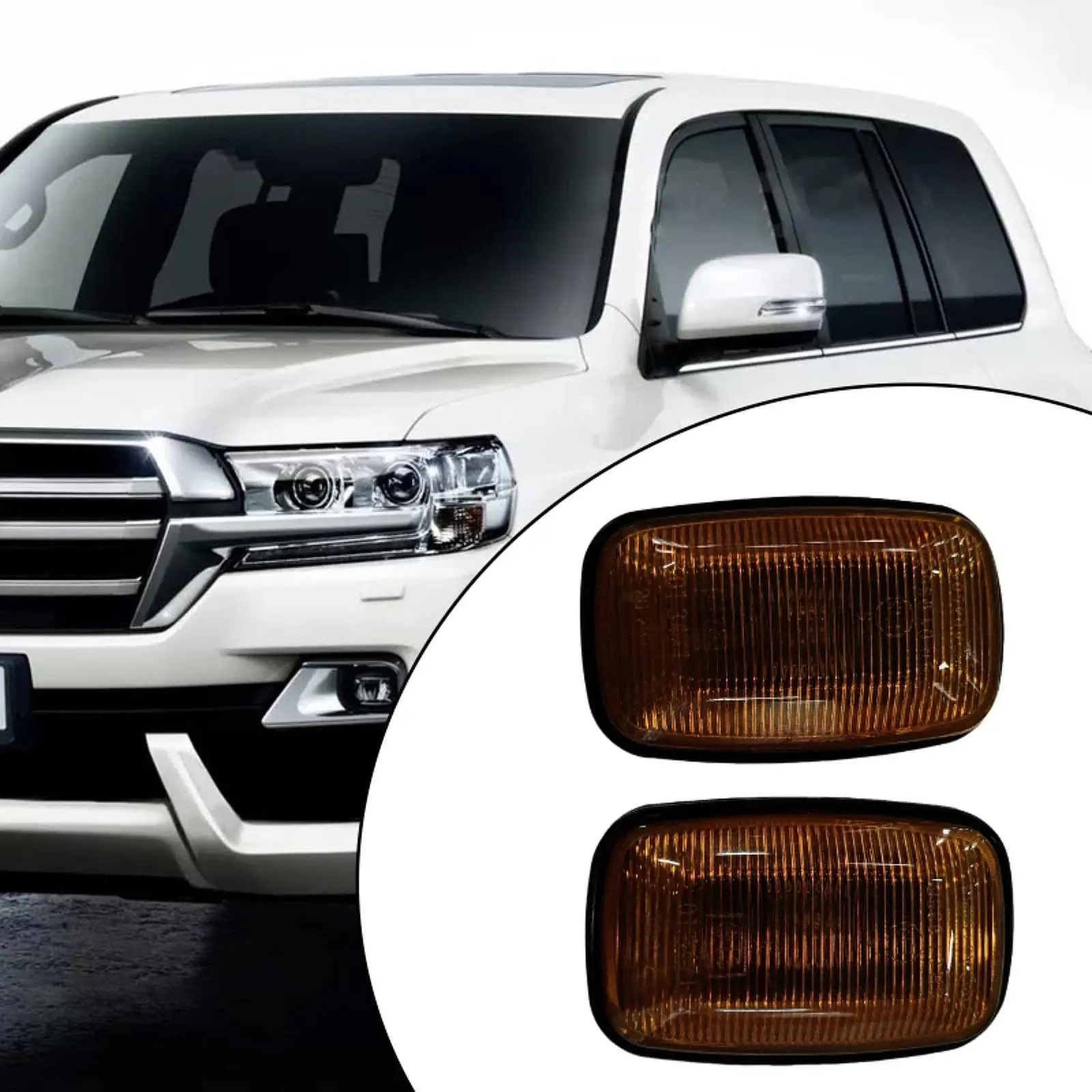 

2x LED Side Fender Marker Lights Easy Installation 81731-20192 Automotive