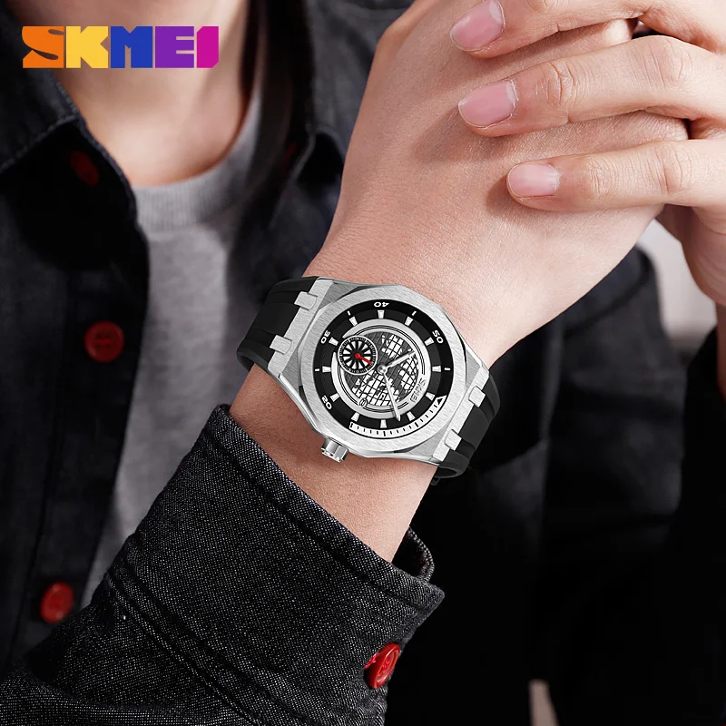 SKMEI Original Quartz Watch Fashion Mens Wristwatch Waterproof Sport Luxury Brand with Date Man Clock reloj hombre