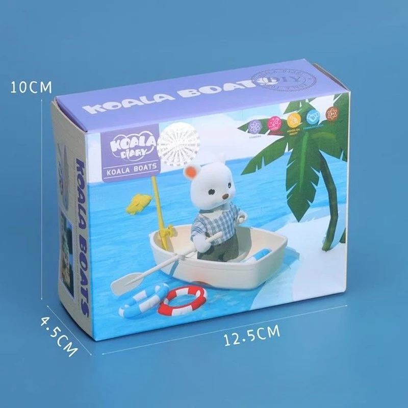 Aquarium Decoration Floating Toy Boat Rowing Ornament Children’s Toys Plastic Fishing Gifts Model Ship