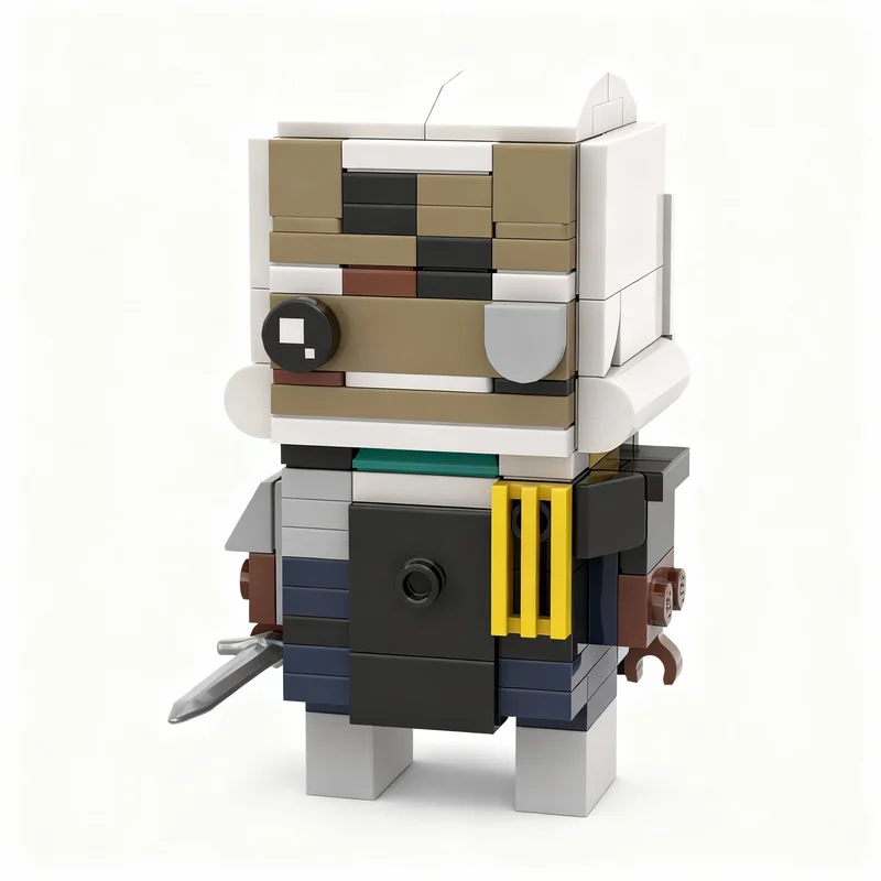 

123pcs MOC Grius BrickHead Metaphor ReFantazio Brickheadz Model Building Blocks Construction Toys Christmas Gifts Brick Kids