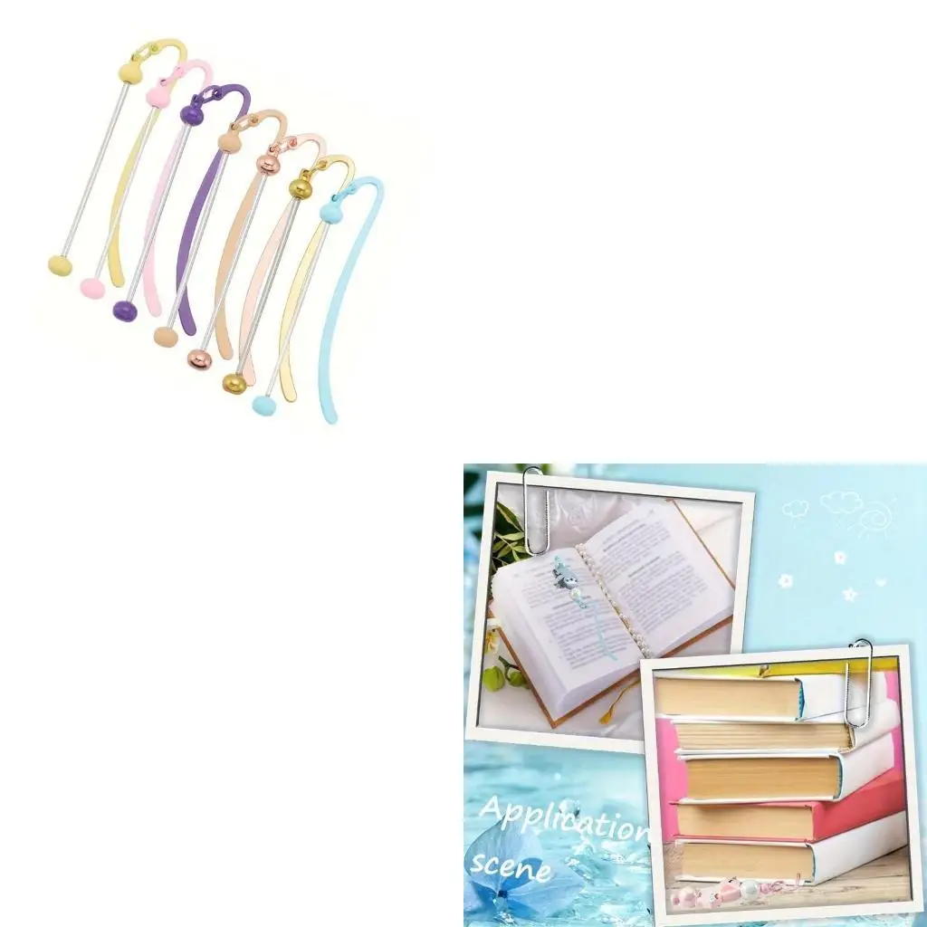 

7 шт. комплект для изготовления ювелирных изделий, разноцветные брелки из бисера, закладки, стержень из бисера, аксессуары, для
