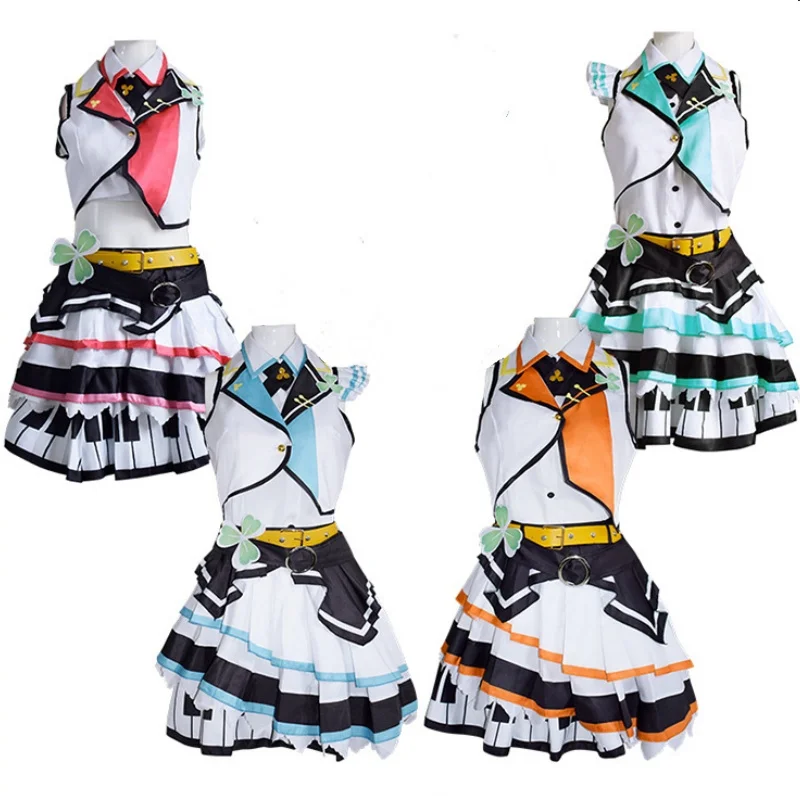 Hanasato Minori Kiritani Haruka Hinomori Shizuku Momoi Airi Cosplay Dress Costume Women